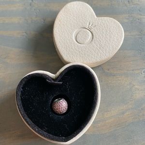 Pandora sterling silver pink diamond charm